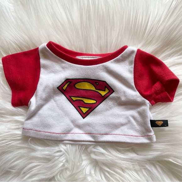 Build A Bear Superman Pajamas - 2 Piece Set - T Shirt & Pants - Picture 2 of 6